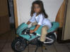 Fabienne mit Minibike