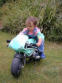 Fabienne mit Minibike